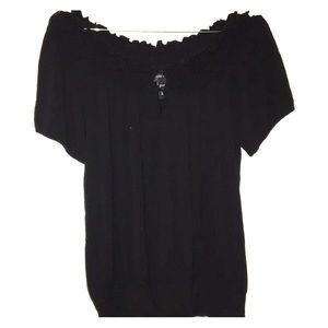 Off the shoulders black top